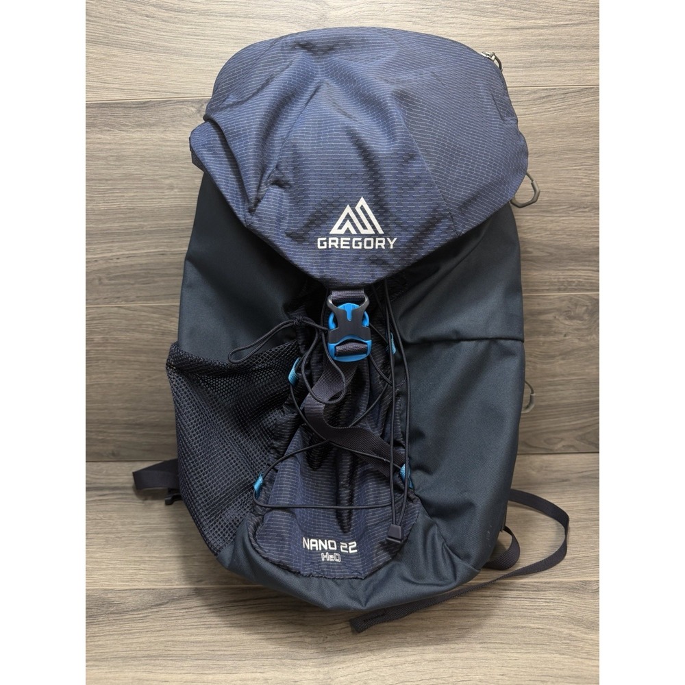 Gregory Nano 22 H20 Hiking Backpack Blue Outdoor Travel Lightweight